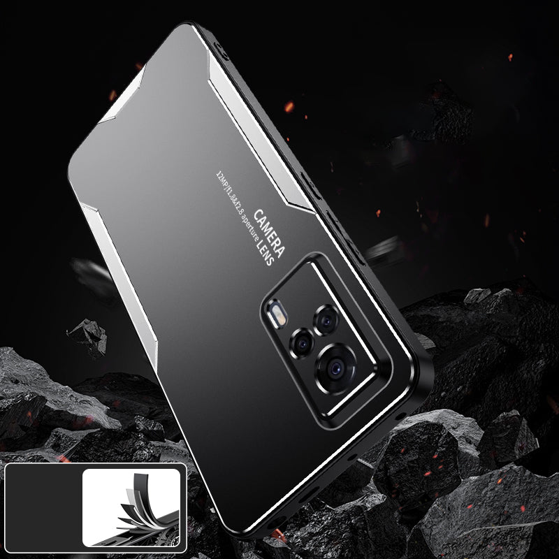 Tough Armor Case for vivo S9e Aluminium Alloy Matte Back Phone Cover - Gold Tough Armor Case for vivo S9e Aluminium Alloy Matte Back Phone Cover - Gold